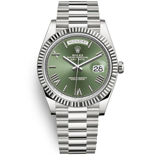 [스페셜오더]ROLEX-롤렉스 데이-데이트 스틸 올리브 그린다이얼 페이크시계 40mm