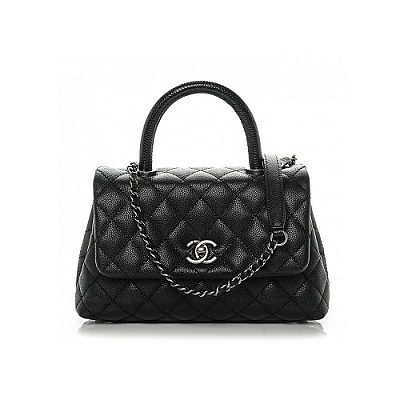 [스페셜오더]CHANEL-A92990 샤넬 핑크 래커드 메탈 핸들 장식 플랩 백