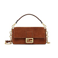 [스페셜오더]FENDI-8BR600 펜디 그린 자수 패브릭 미디엄 바게트 백