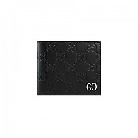 [스페셜오더]GUCCI-473916 1000 구찌 블랙  GG 골드 메탈 2단 지갑