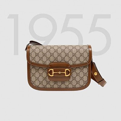 [스페셜오더]GUCCI-602204 9865 구찌 버건디 GG 구찌 홀스빗 1955 스몰 핸드백