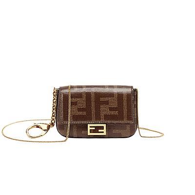 [스페셜오더]FENDI-7AR798 펜디 더블 F 나노 바게트 참