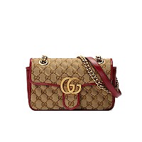 [스페셜오더]Gucci-‎446744 구찌 페일 그린 GG 마몽 미니 숄더백 22cm