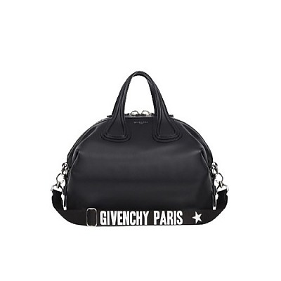 [스페셜오더]GIVENCHY-BB0509 지방시 블랙 나이팅게일 로고 프린팅 스몰 토트 백