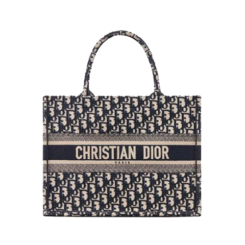 [스페셜오더]DIOR-M1296 디올 블루 BOOK TOTE DIOR OBLIQUE 자수 스몰 백