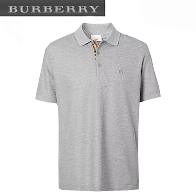 BURBERRY-80140041 버버리 네이비 모노그램 모티프 피케 폴로셔츠