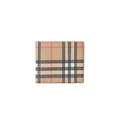 BURBERRY-80166111 버버리 빈티지 체크 E 캔버스 반지갑