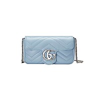 [스페셜오더]GUCCI-476433 4340 구찌 GG 마몽 블루 가죽 수퍼 미니백