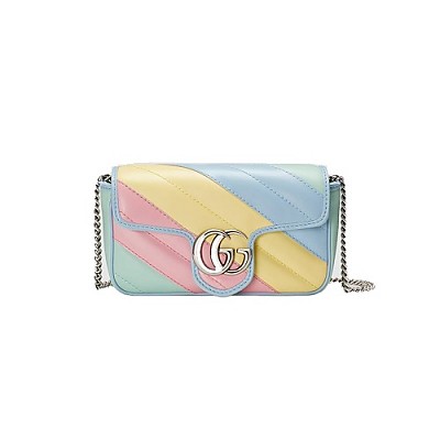 [스페셜오더]GUCCI-476433 4165 구찌 블루&핑크 GG 마몽 GG 멀티컬러 수퍼 미니 백