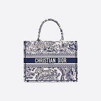 DIOR-디올 에크루/그레이 Oblique 자수 Dior Book Tote 라지 토트백 42cm - M1286ZRIW_M20I