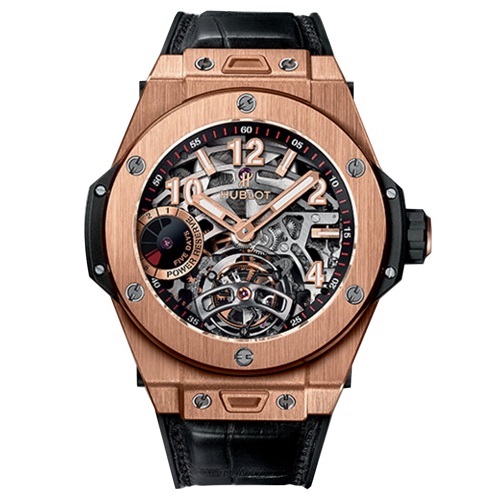 [스페셜오더]HUBLOT-위블로 빅뱅 투르비용 5데이 파워리저브 인디케이터 킹골드 시계 45mm