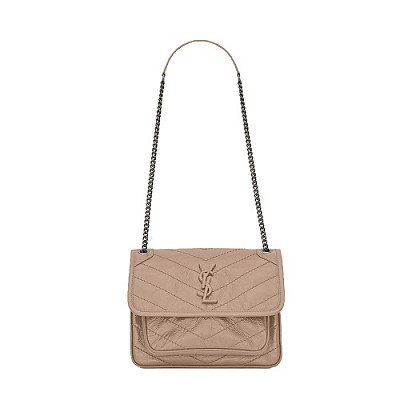 [스페셜오더]YSL-755857 생 로랑 블랙 램스킨 NIKI 점보 숄더백 47cm