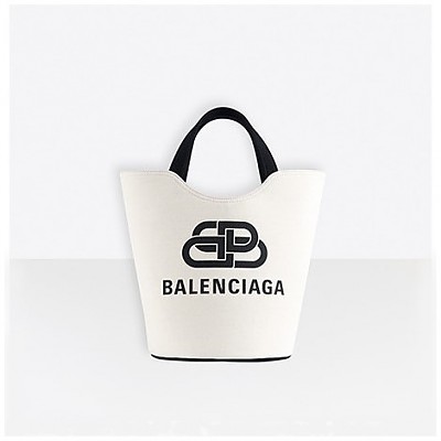 [스페셜오더]BALENCIAGA-92933 발렌시아가 내추럴 웨이브 캔버스 토트백 XS