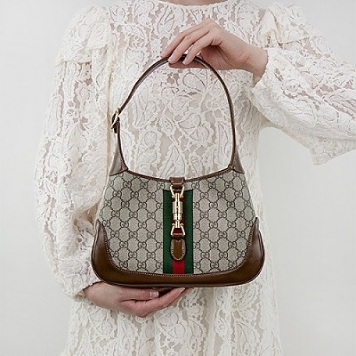 [스페셜오더]GUCCI-636706 8309 구찌 GG 수프림 기하학적 프린트 재키 1961 스몰 백