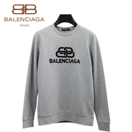 BALENCIAGA-082811 발렌시아가 그레이 로고 아플리케 장식 스웨트셔츠 남성용