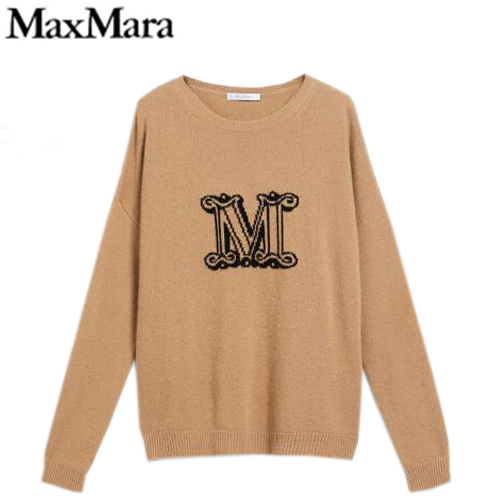 MAX MARA-136608 막스마라 카멜 모노그램 디테일 스웨터