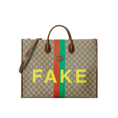 [스페셜오더]GUCCI-‎630353 8280 #구찌레플 GG 수프림 Fake/Not 페이크/낫 프린트 라지 토트백