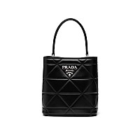 [스페셜오더]PRADA-1BA319 프라다 화이트 퀄팅 파니에 버킷백