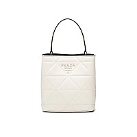 [스페셜오더]PRADA-1BA319 프라다 블랙 퀄팅 파니에 버킷백