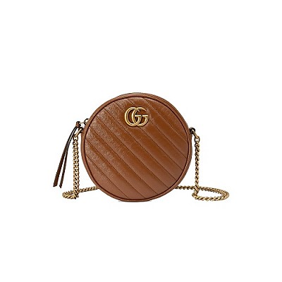 [스페셜오더]GUCCI-550154 8277 구찌 GG 마몽 블랙 미니 라운드 숄더백