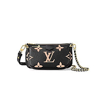 LV-M22670 루이비통 카키/크림 모노그램 앙프렝뜨 멀티 포쉐트 악세수아 핸드백 25cm