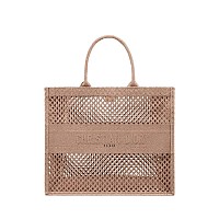 DIOR-디올 에크루/그레이 Oblique 자수 Dior Book Tote 라지 토트백 42cm - M1286ZRIW_M20I