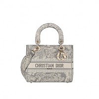 [스페셜오더]DIOR-M0565 크리스챤 디올 로즈우드 까나쥬 캔버스 레이디 D-LITE 미디엄 백