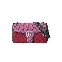 GUCCI-443497 4143 구찌 블루 GG 데님 GG 마몽 스몰 숄더백