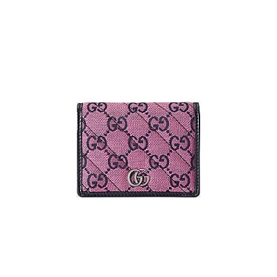 GUCCI-466492 6705 구찌 라이트 핑크 GG 마몽 카드 케이스 지갑