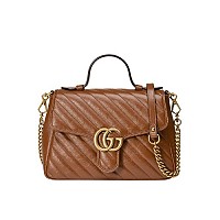 [스페셜오더]GUCCI-498110 1000 구찌 GG 마몽 블랙 스몰 탑 핸들백