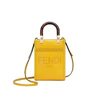 [스페셜오더]FENDI-8BS051 펜디 베이지 브레이디드 스트로 미니 선샤인 쇼퍼 백