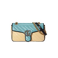 GUCCI-443497 4143 구찌 블루 GG 데님 GG 마몽 스몰 숄더백