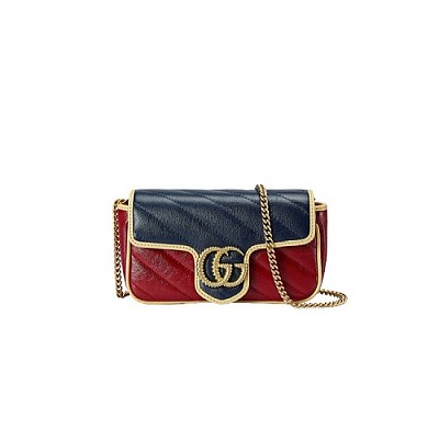 [스페셜오더]GUCCI-574969 8277 구찌 GG 마몽 블랙 마틀라세 수퍼 미니백