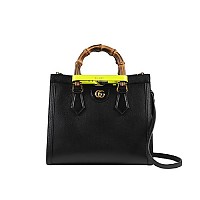 [스페셜오더]GUCCI-660195 1175 구찌 블랙 크로커다일 다이애나 뱀부 핸들 스몰 토트백