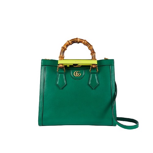 [스페셜오더]GUCCI-‎660195 3177 구찌 에메랄드 다이애나 뱀부 핸들 스몰 토트백