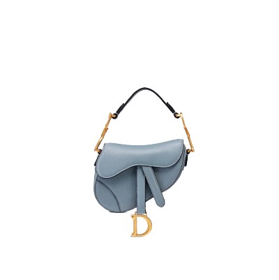 [스페셜오더]DIOR-S5662 디올 클라우드 블루 고트 스킨 SADDLE 마이크로 백