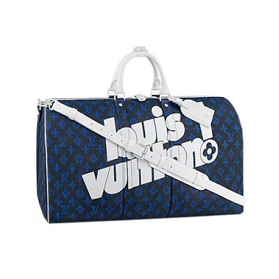 LOUIS VUITTON-M11558 루이비통 네이비 모노그램 그라디언트 키폴 반둘리에 55