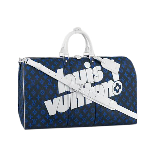 [스페셜오더]LOUIS VUITTON-M45874 루이비통 블루 빈티지 모노그램 키폴 반둘리에 55