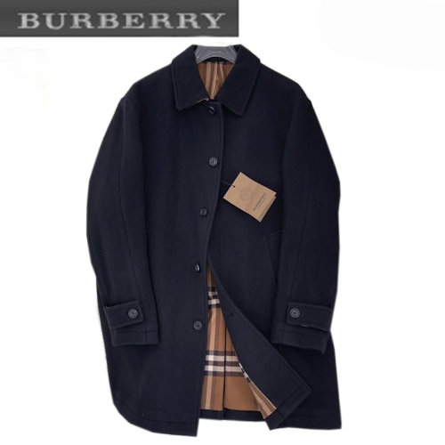 BURBERRY-10249 버버리 블랙 울 코트 남성용