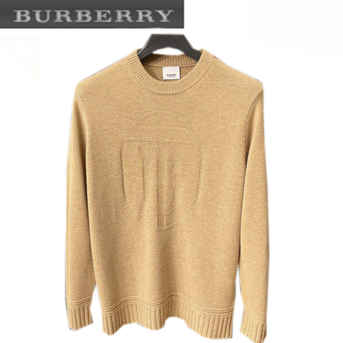 BURBERRY-11092 버버리 베이지 TB 로고 장식 스웨터 남성용