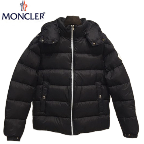 MONCLER-111914 몽클레어 블랙 나일론 화이트 라벨 패딩 남성용