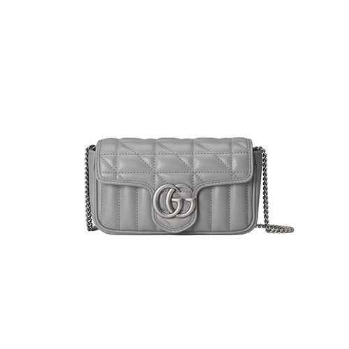 [스페셜오더]GUCCI-476433 1711 구찌 GG 마몽 그레이 수퍼 미니백