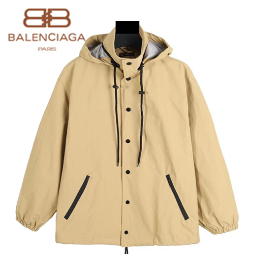 BALENCIAGA-122214 발렌시아가 베이지 프린트 장식 바람막이 후드 쟈켓 남여공용