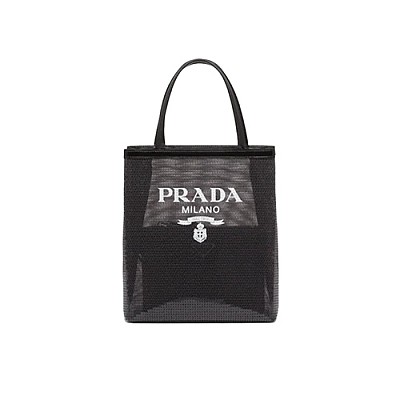 [스페셜오더]PRADA-1BG417 프라다 핑크 시퀸 메쉬 스몰 토트 백