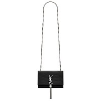 [스페셜오더]SAINT LAURENT-474366 생 로랑 블랙 실버 메탈 스몰 케이트 체인 태슬 백