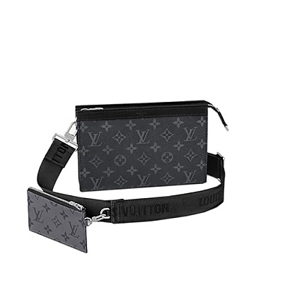 [스페셜오더]LOUIS VUITTON-M81115 루이비통 블랙 모노그램 쉐도우 가스통 웨어러블 월릿