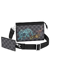 LOUIS VUITTON-M83384 루이비통 네이비 모노그램 섀도우 가스통 웨어러블 월릿