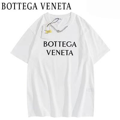 BOTTEGA VENE**-03104 보테가 베네타 블랙 메탈 장식 티셔츠 남여공용