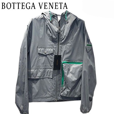 BOTTEGA VENE**-03293 보테가 베네타 핑크 트라이앵글 로고 바람막이 후드 재킷 남여공용