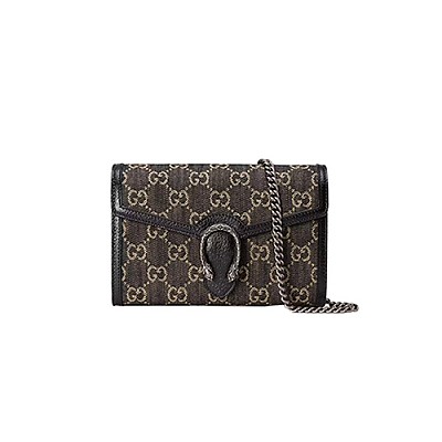 [스페셜오더]GUCCI-‎401231 4483 구찌 블루 디오니서스 오가닉 GG 데님 미니 체인 지갑